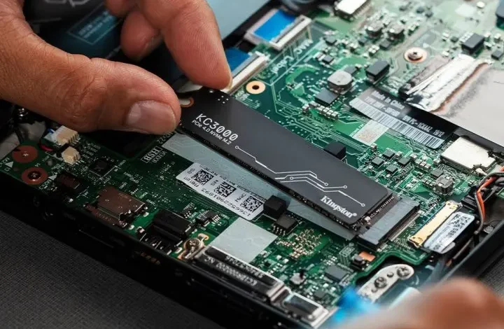 نصب هارد SSD روی لپ تاپ