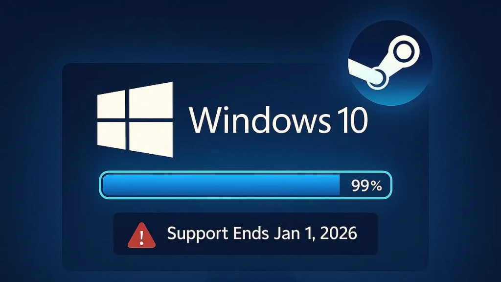 توقف پشتیبانی Steam از ویندوز 10